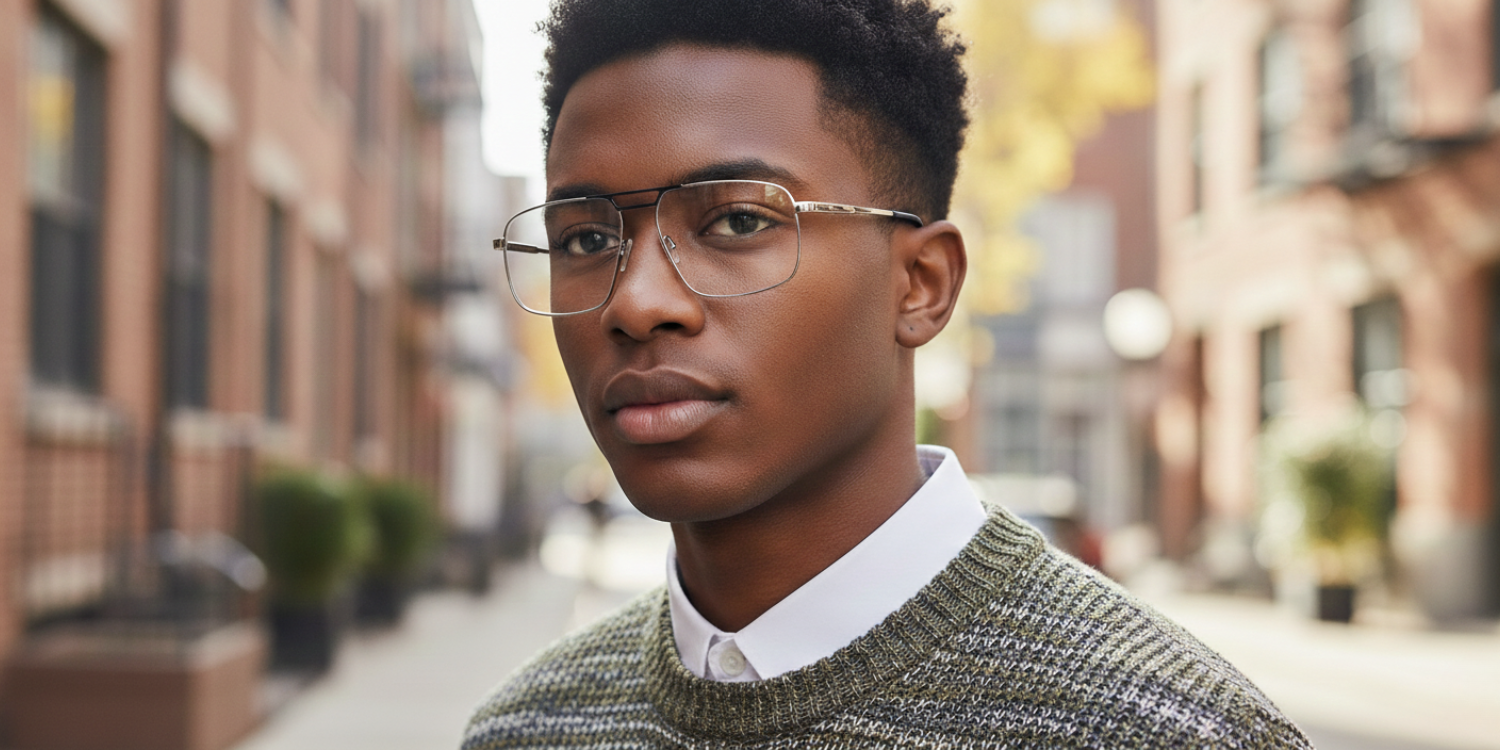 Full Rim Double Bridge Rectangle Classic Eyeglasses GU8615