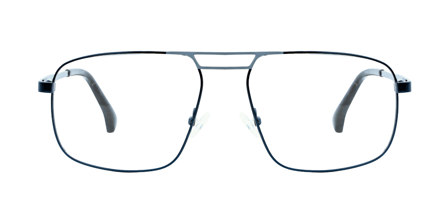 Full Rim Double Bridge Rectangle Classic Eyeglasses GU8615