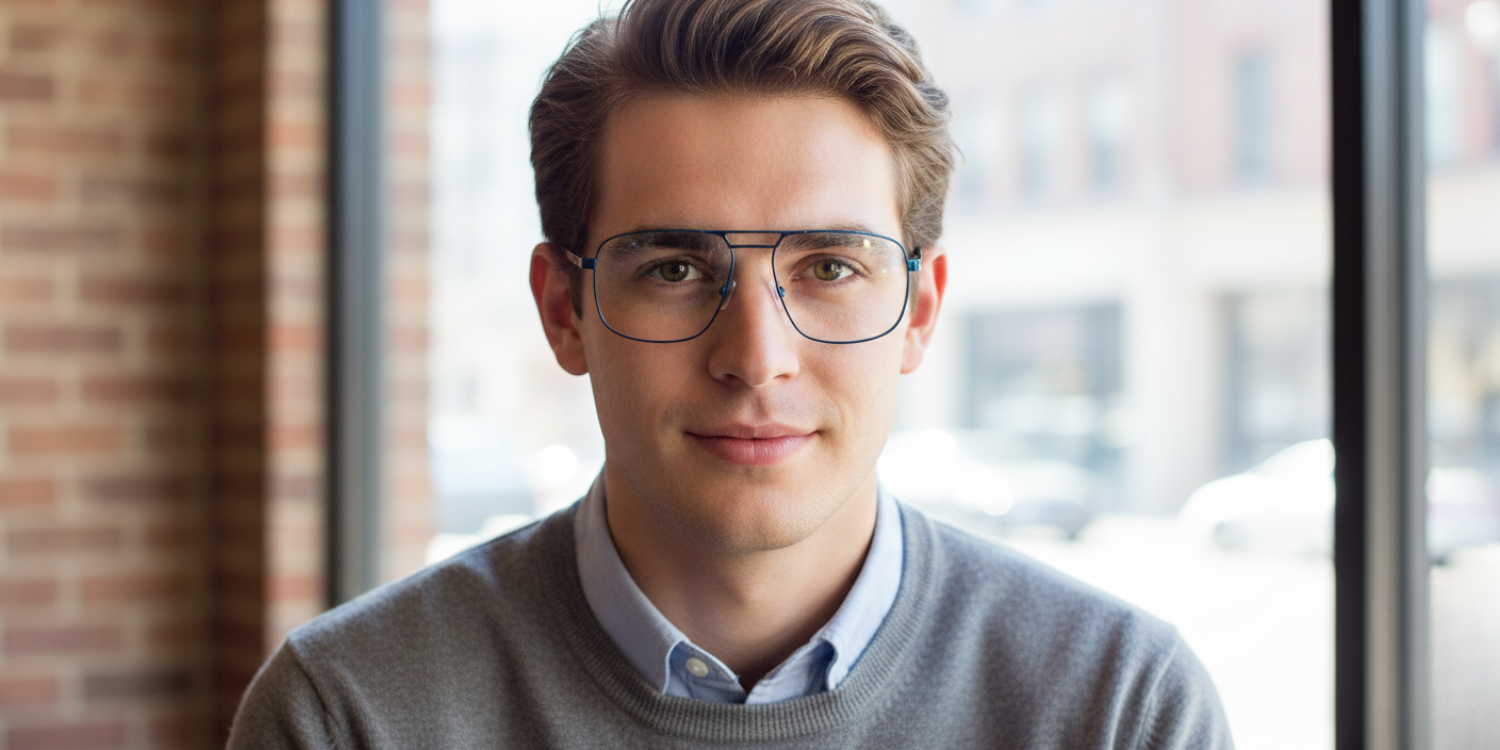 Full Rim Double Bridge Rectangle Classic Eyeglasses GU8615