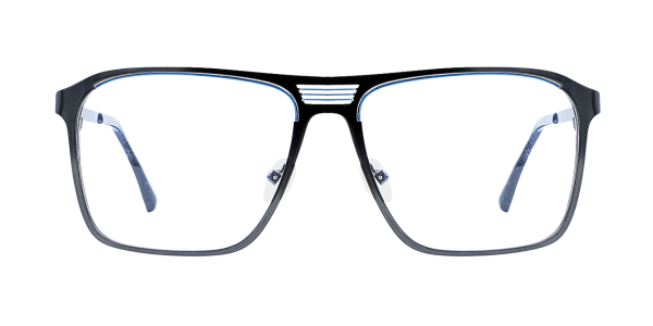 Full Rim Double Bridge Rectangle Classic Eyeglasses GU8607
