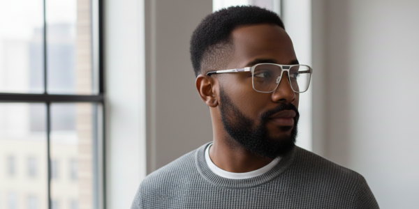 Full Rim Double Bridge Rectangle Classic Eyeglasses GU8607