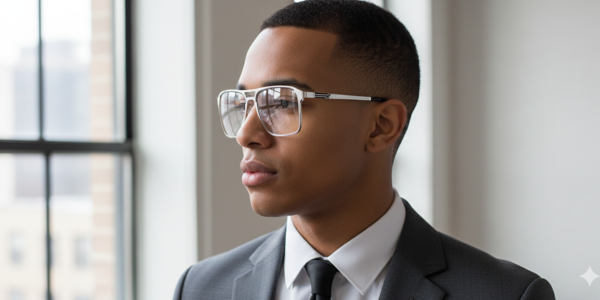 Full Rim Double Bridge Rectangle Classic Eyeglasses GU8607