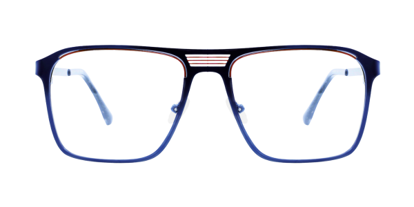 Full Rim Double Bridge Rectangle Classic Eyeglasses GU8607