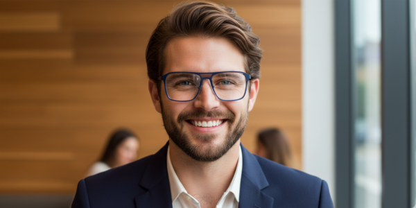 Full Rim Double Bridge Rectangle Classic Eyeglasses GU8607