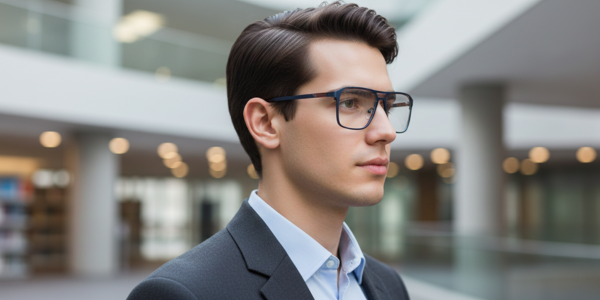 Full Rim Double Bridge Rectangle Classic Eyeglasses GU8607