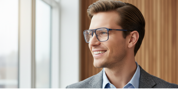 Full Rim Double Bridge Rectangle Classic Eyeglasses GU8607