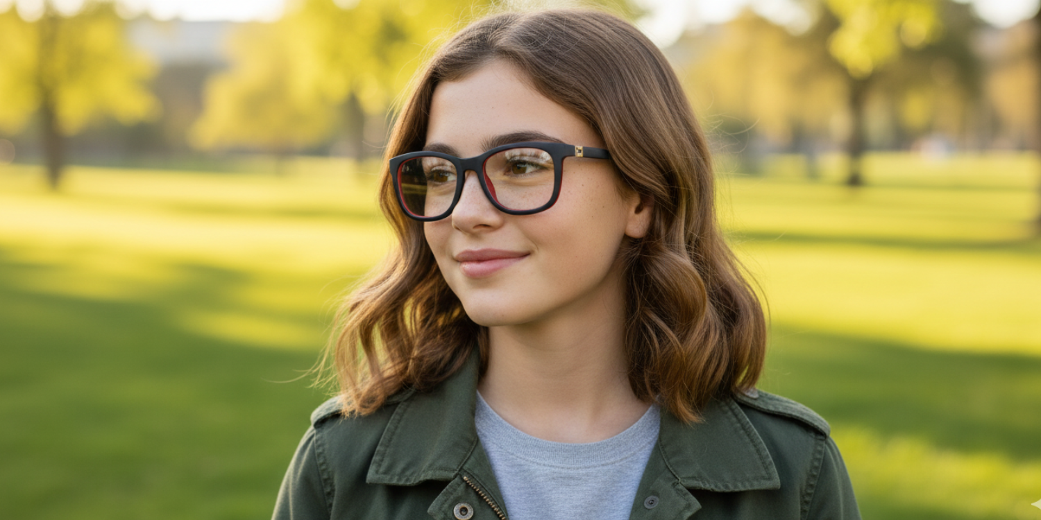Full Rim Square Eyeglasses With Adjustable Temples M5201