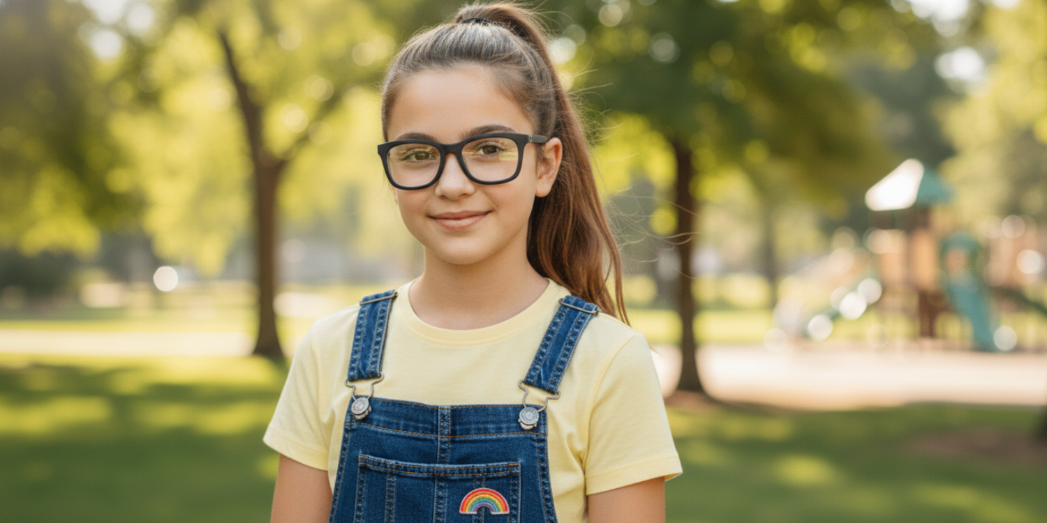 Full Rim Square Eyeglasses With Adjustable Temples M5201