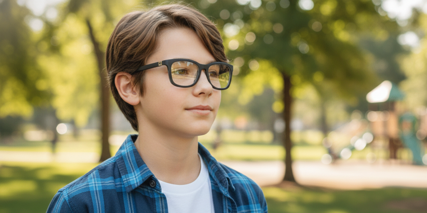 Full Rim Square Eyeglasses With Adjustable Temples M5201