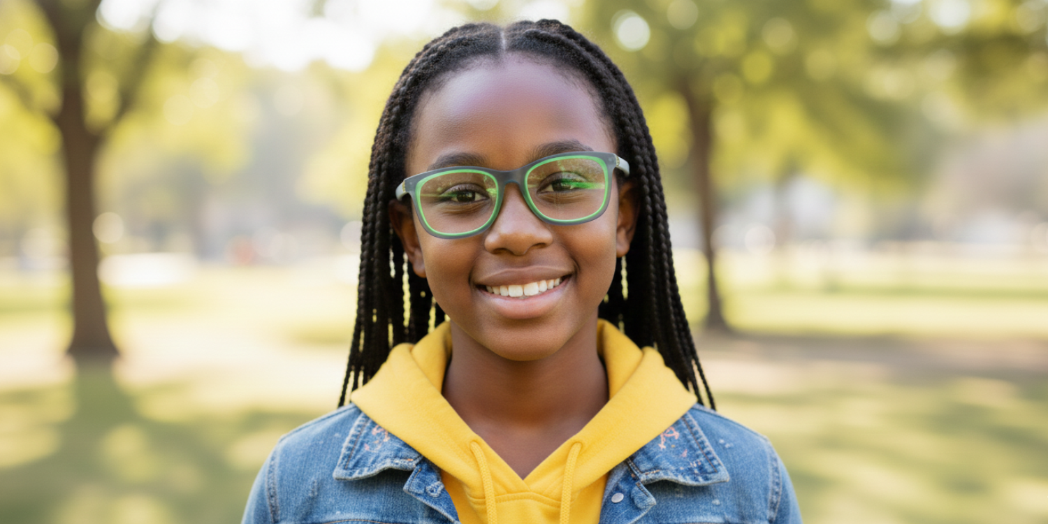 Full Rim Square Eyeglasses With Adjustable Temples M5201