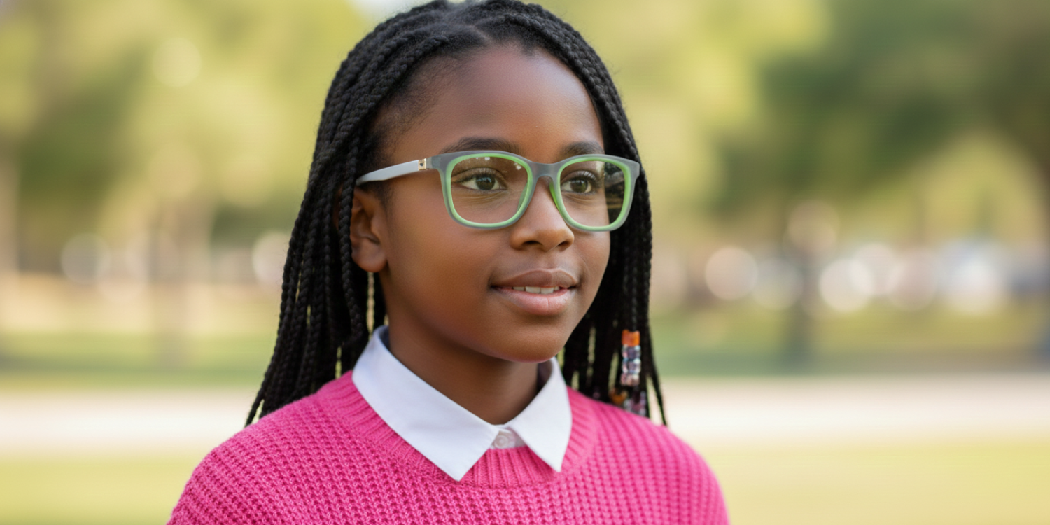 Full Rim Square Eyeglasses With Adjustable Temples M5201
