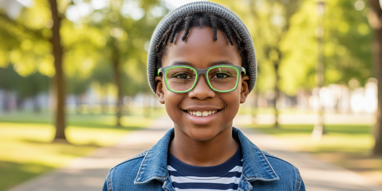 Full Rim Square Eyeglasses With Adjustable Temples M5201