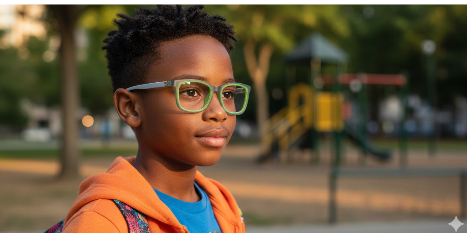 Full Rim Square Eyeglasses With Adjustable Temples M5201