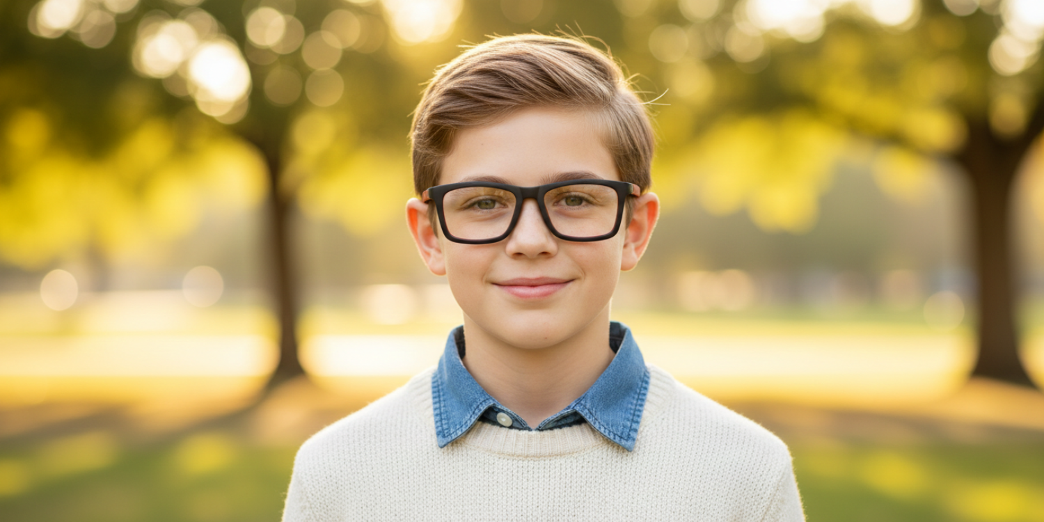 Full Rim RectangleFashionista Kids Premium Eyeglasses With Adjustable Temples M5202
