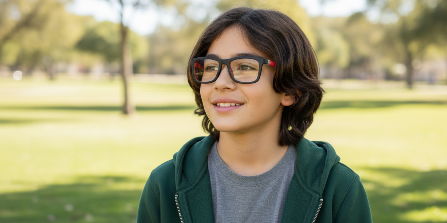Full Rim RectangleFashionista Kids Premium Eyeglasses With Adjustable Temples M5202