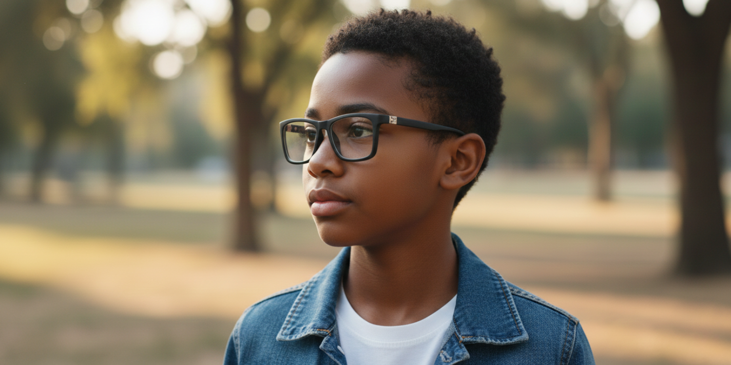 Full Rim RectangleFashionista Kids Premium Eyeglasses With Adjustable Temples M5202