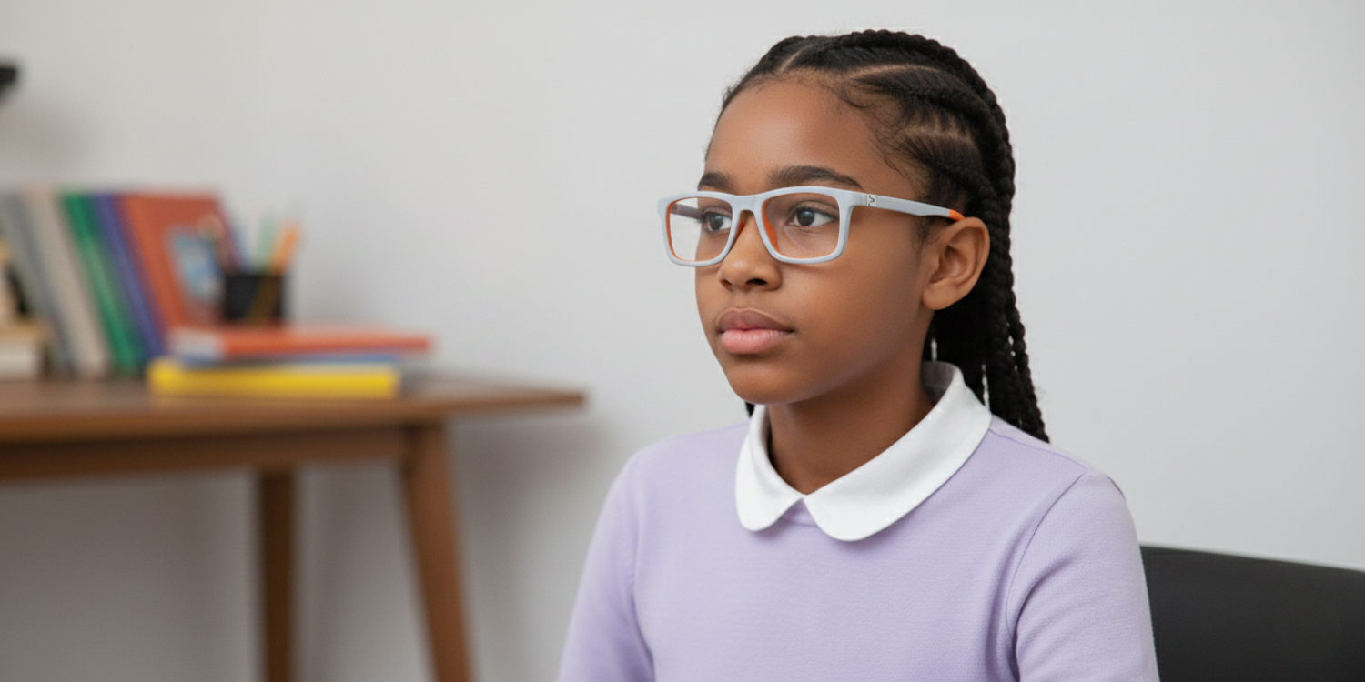 Full Rim RectangleFashionista Kids Premium Eyeglasses With Adjustable Temples M5202