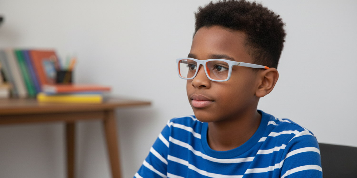 Full Rim RectangleFashionista Kids Premium Eyeglasses With Adjustable Temples M5202