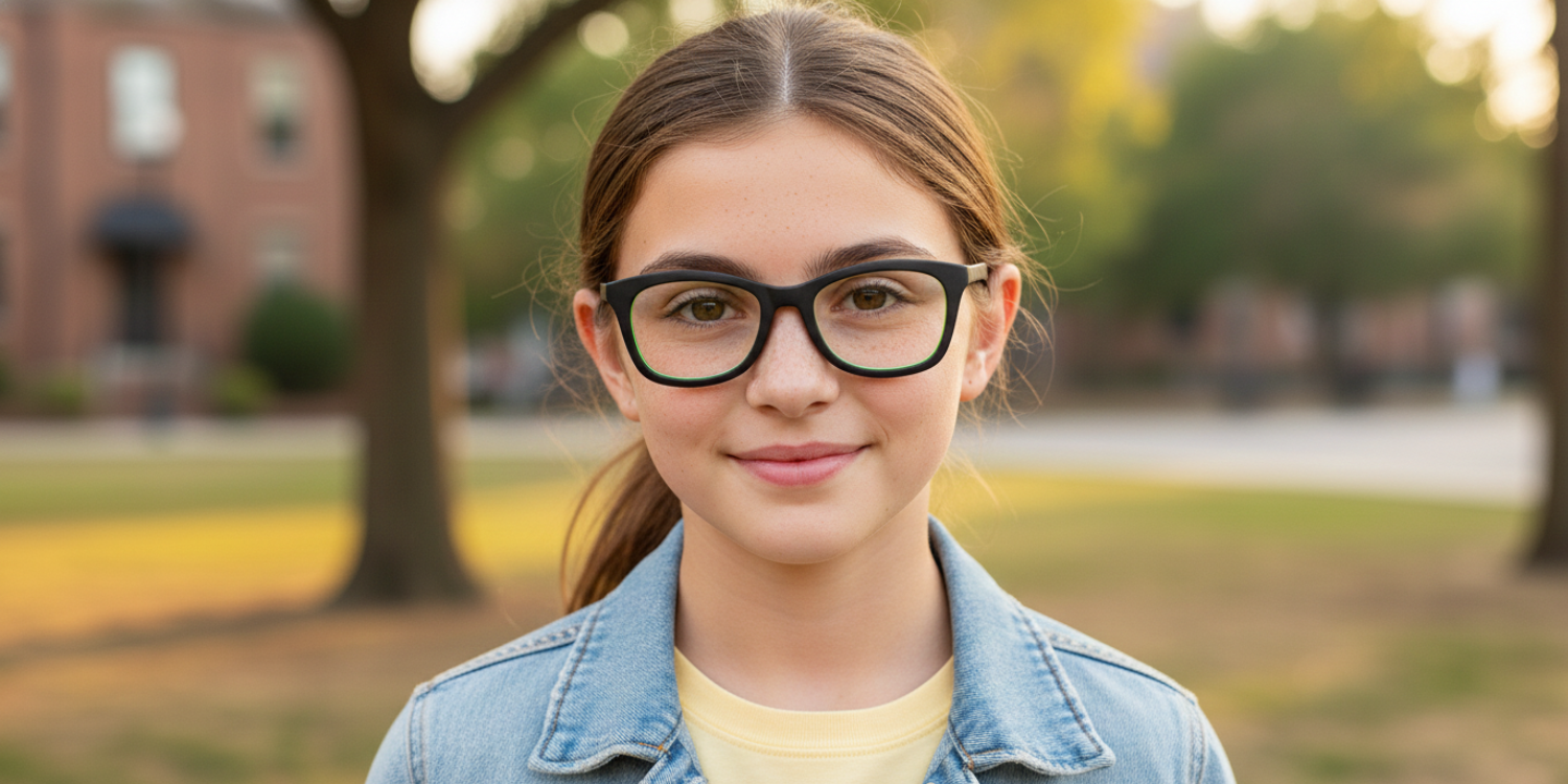 Full Rim Wayfarer Eyeglasses With Adjustable Temples M5203