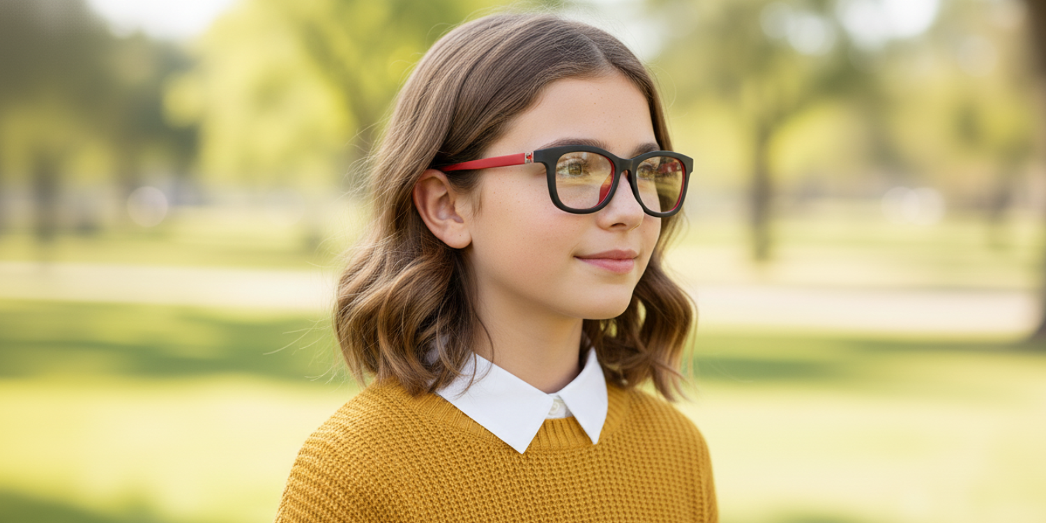 Full Rim Wayfarer Eyeglasses With Adjustable Temples M5203