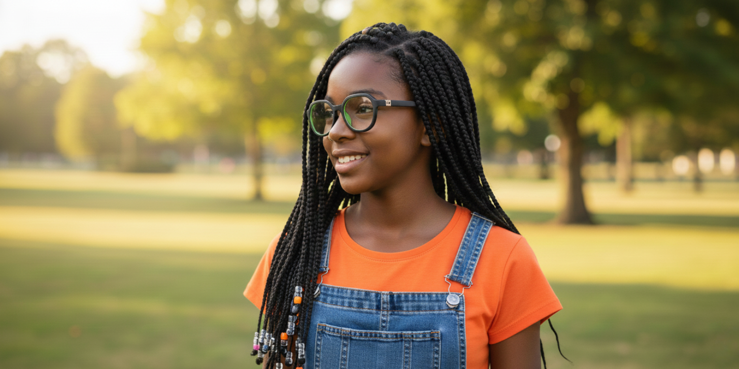 Full Rim Cat Eye Eyeglasses With Adjustable Temples M5204