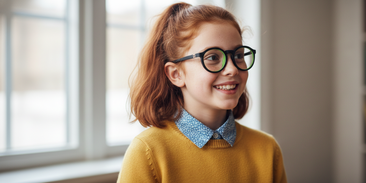 Full Rim Round Eyeglasses With Adjustable Temples M5205