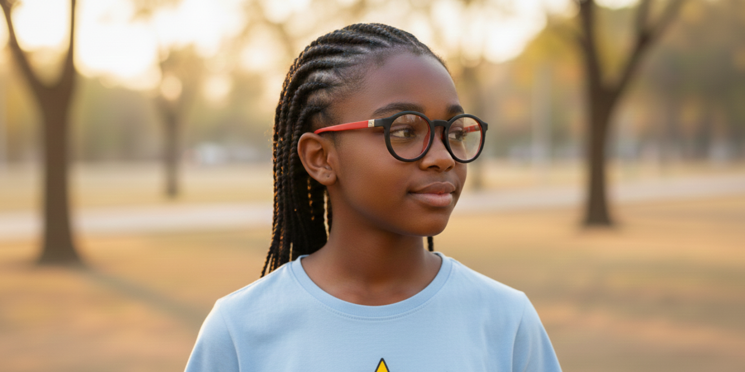 Full Rim Round Eyeglasses With Adjustable Temples M5205