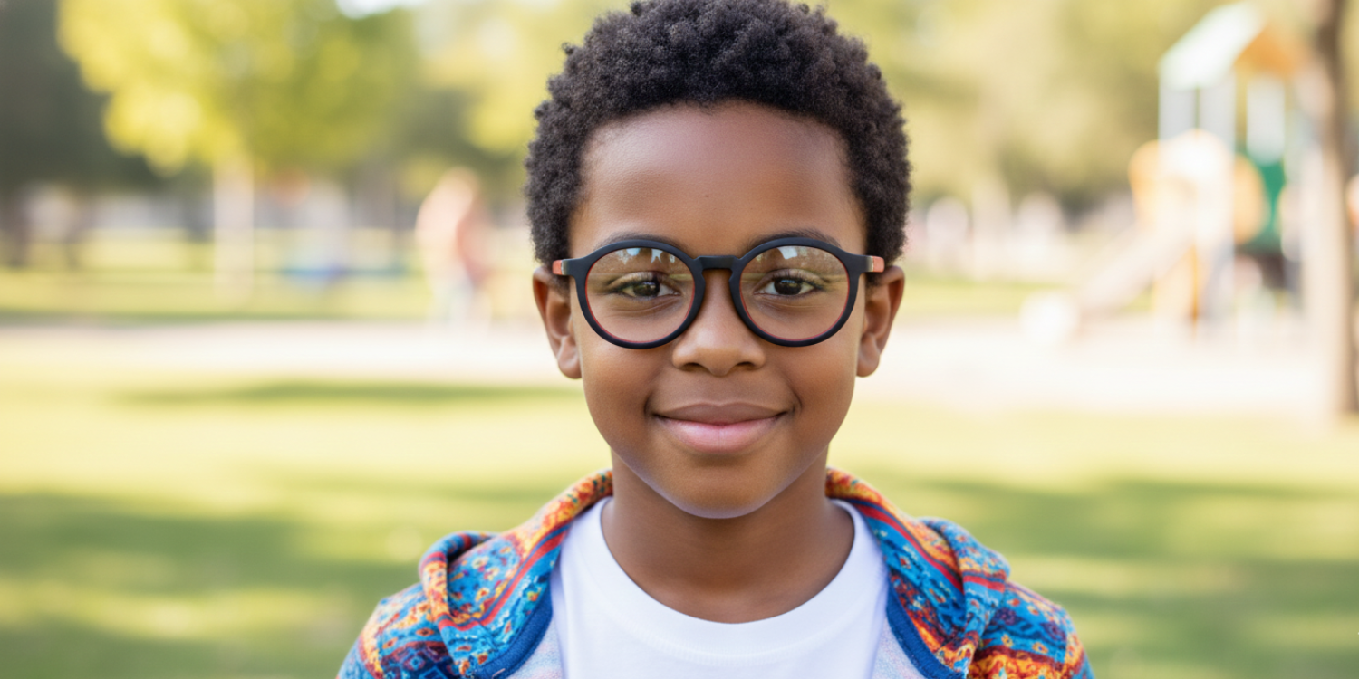 Full Rim Round Eyeglasses With Adjustable Temples M5205