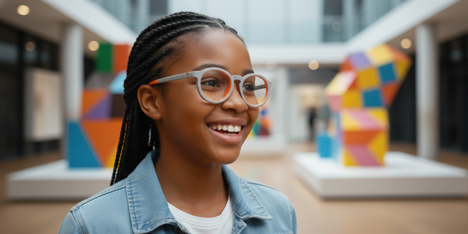 Full Rim Round Eyeglasses With Adjustable Temples M5205