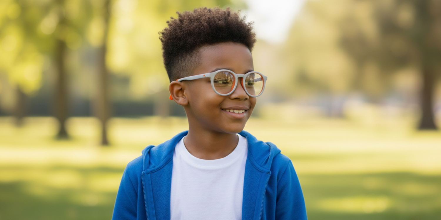 Full Rim Round Eyeglasses With Adjustable Temples M5205