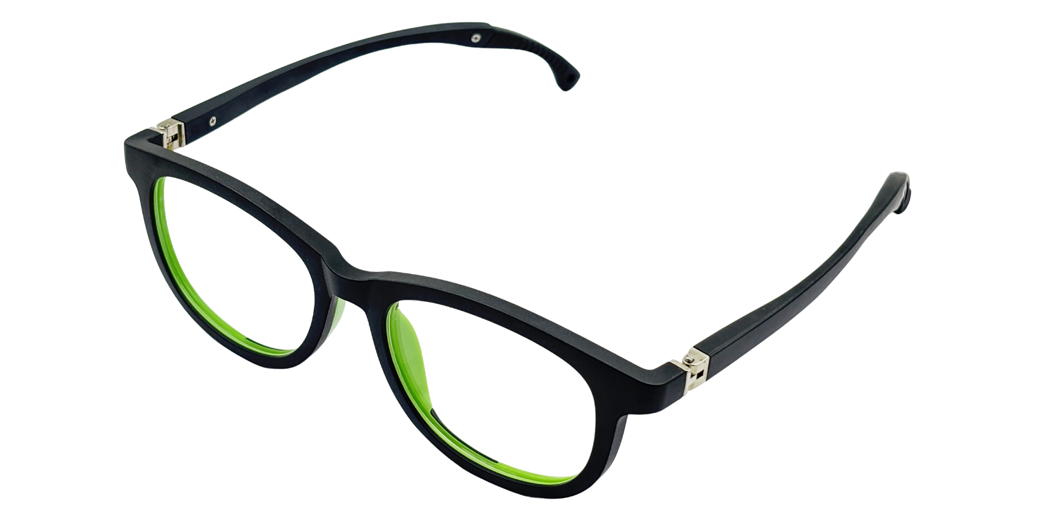 Full Rim Round Eyeglasses With Adjustable Temples M5206