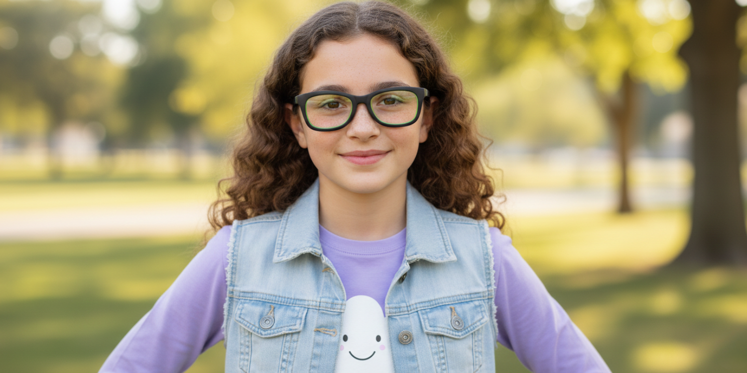 Full Rim Round Eyeglasses With Adjustable Temples M5206