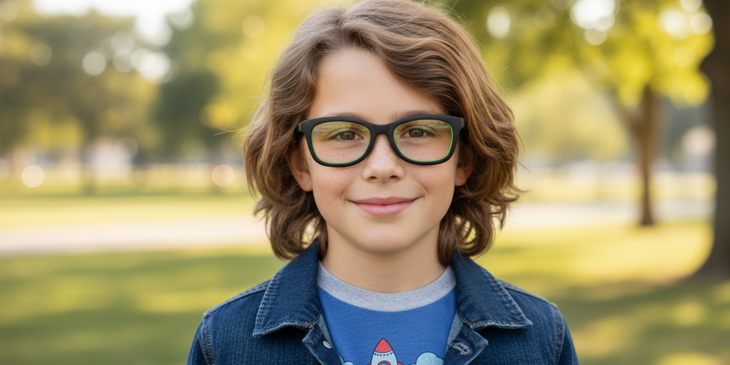 Full Rim Round Eyeglasses With Adjustable Temples M5206