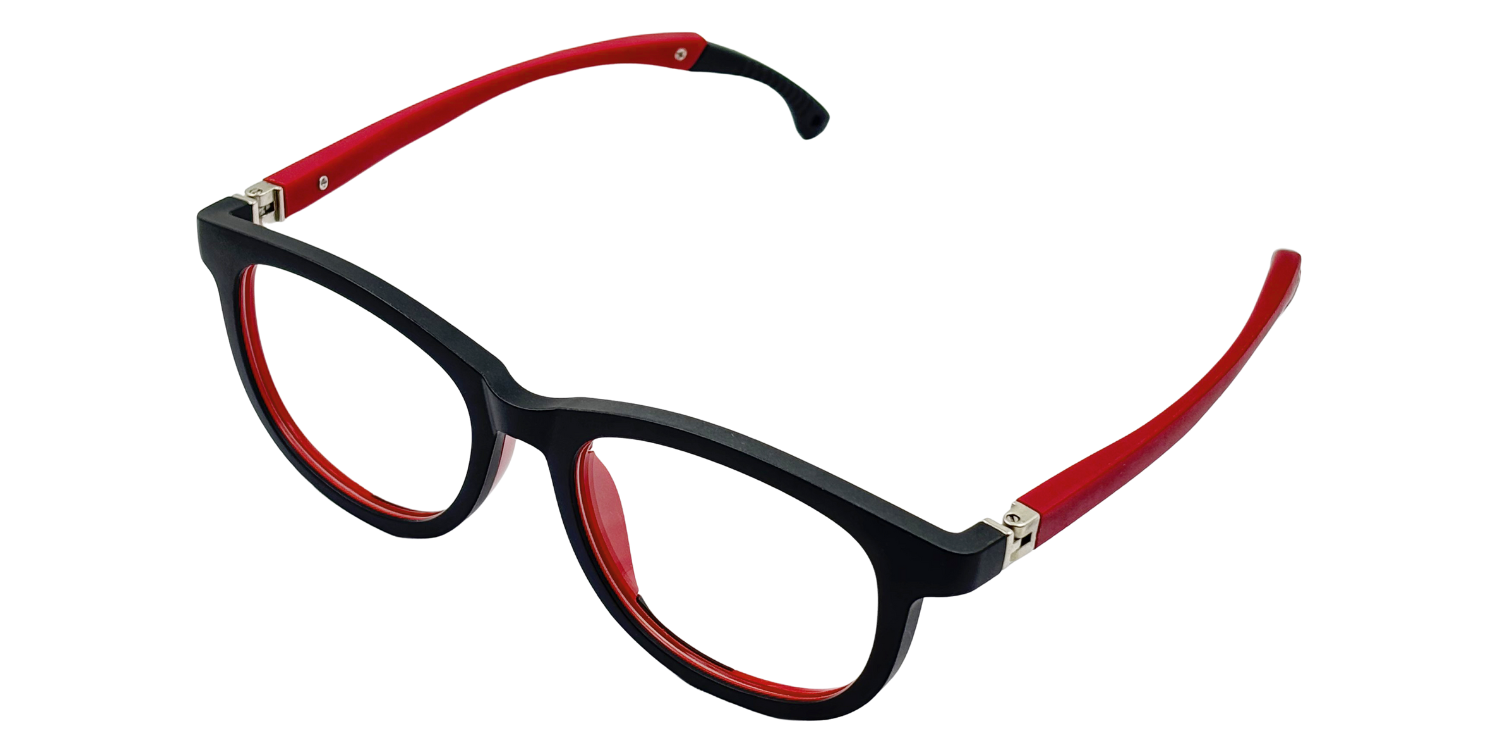 Full Rim Round Eyeglasses With Adjustable Temples M5206