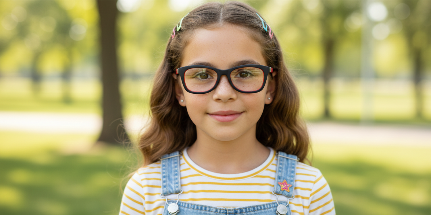 Full Rim Round Eyeglasses With Adjustable Temples M5206