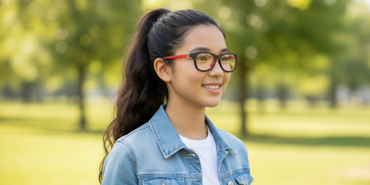 Full Rim Round Eyeglasses With Adjustable Temples M5206