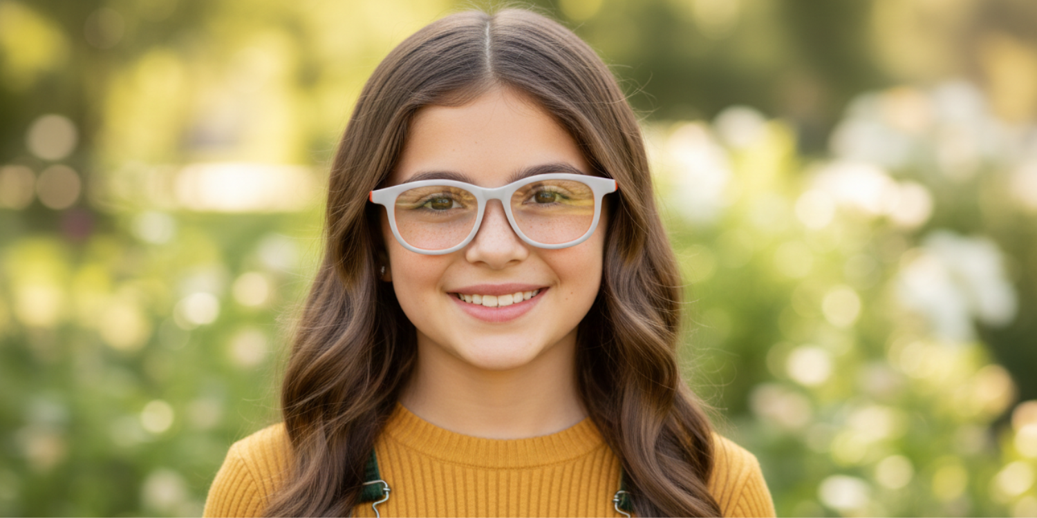 Full Rim Round Eyeglasses With Adjustable Temples M5206