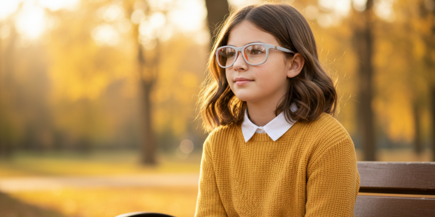 Full Rim Round Eyeglasses With Adjustable Temples M5206