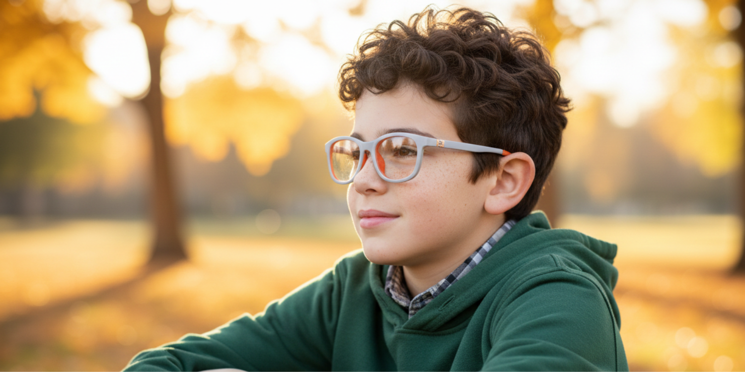 Full Rim Round Eyeglasses With Adjustable Temples M5206
