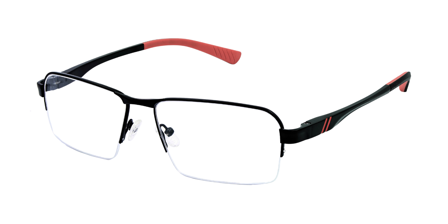 Half Rim Rectangle Classic Eyeglasses M8003