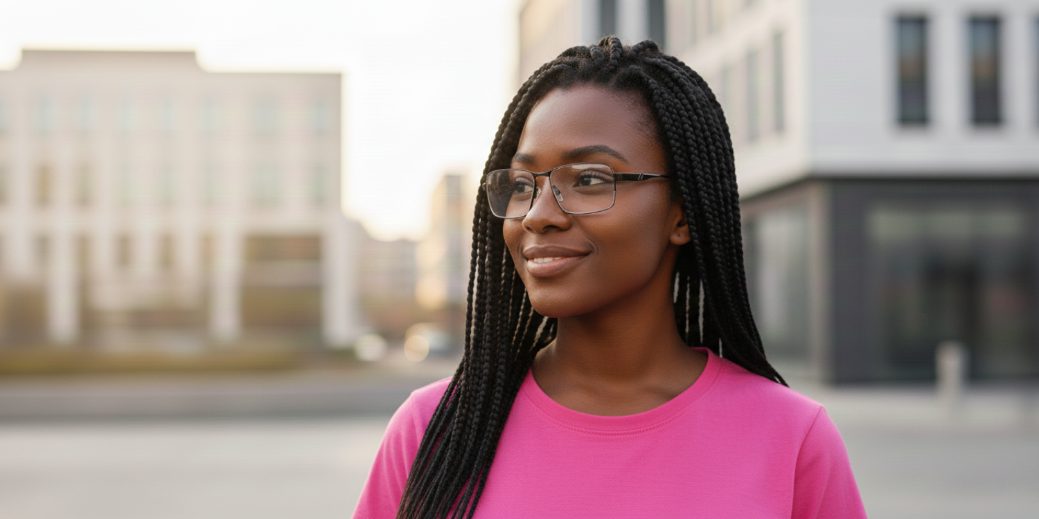 Half Rim Rectangle Classic Eyeglasses M8003