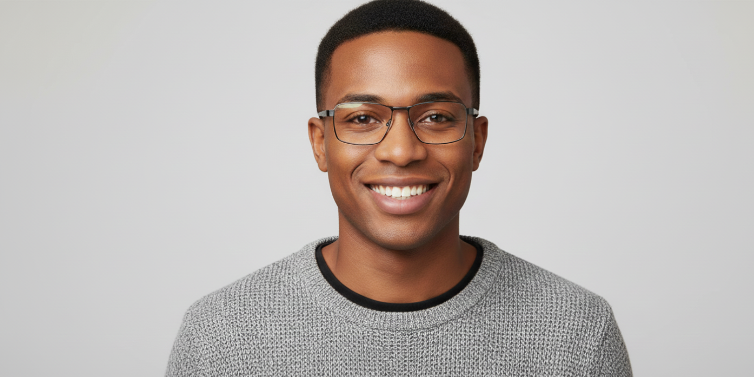 Full Rim Rectangle Classic Eyeglasses M8024