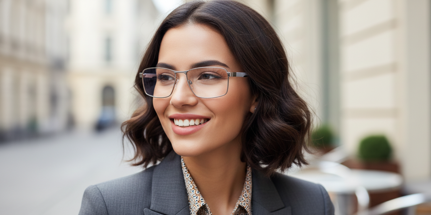 Full Rim Rectangle Classic Eyeglasses M8024