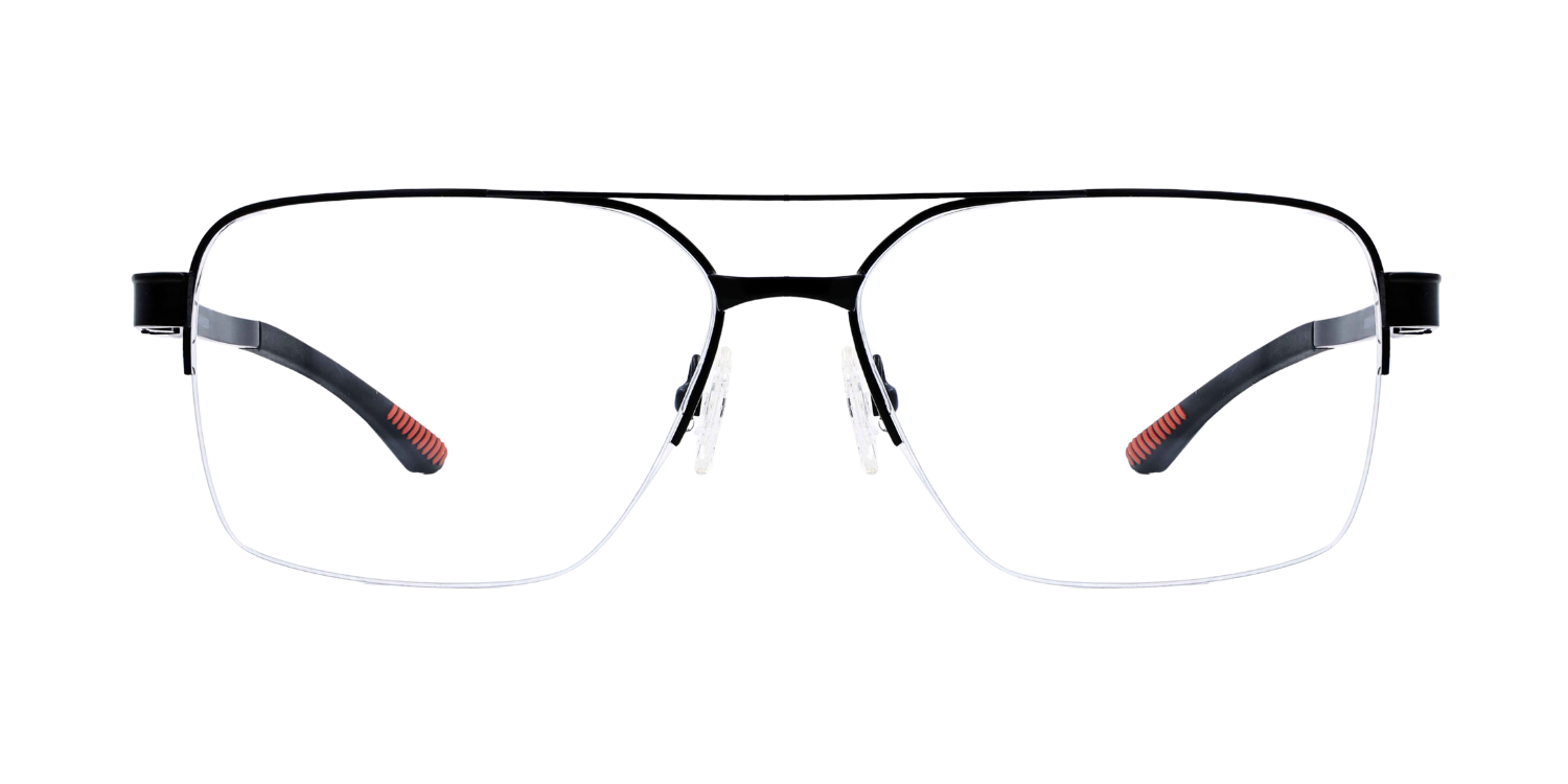 Half Rim Double Bridge Rectangle Classic Eyeglasses M8026