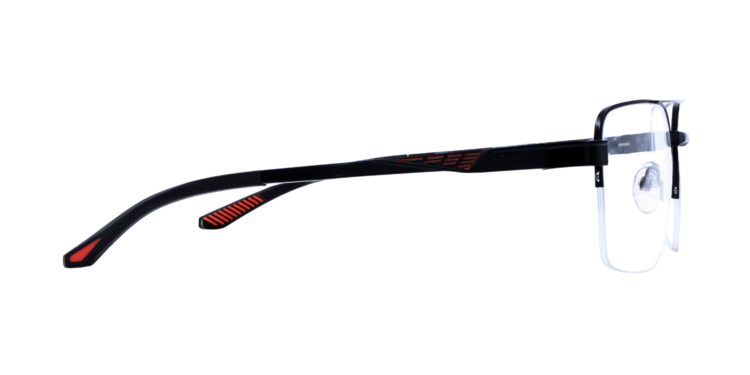 Half Rim Double Bridge Rectangle Classic Eyeglasses M8026
