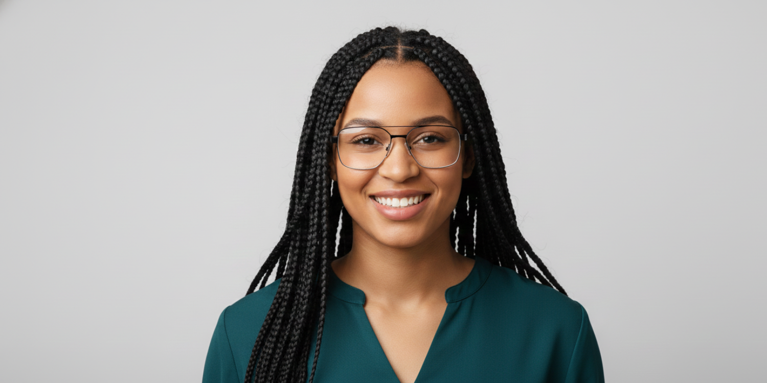 Half Rim Double Bridge Rectangle Classic Eyeglasses M8026