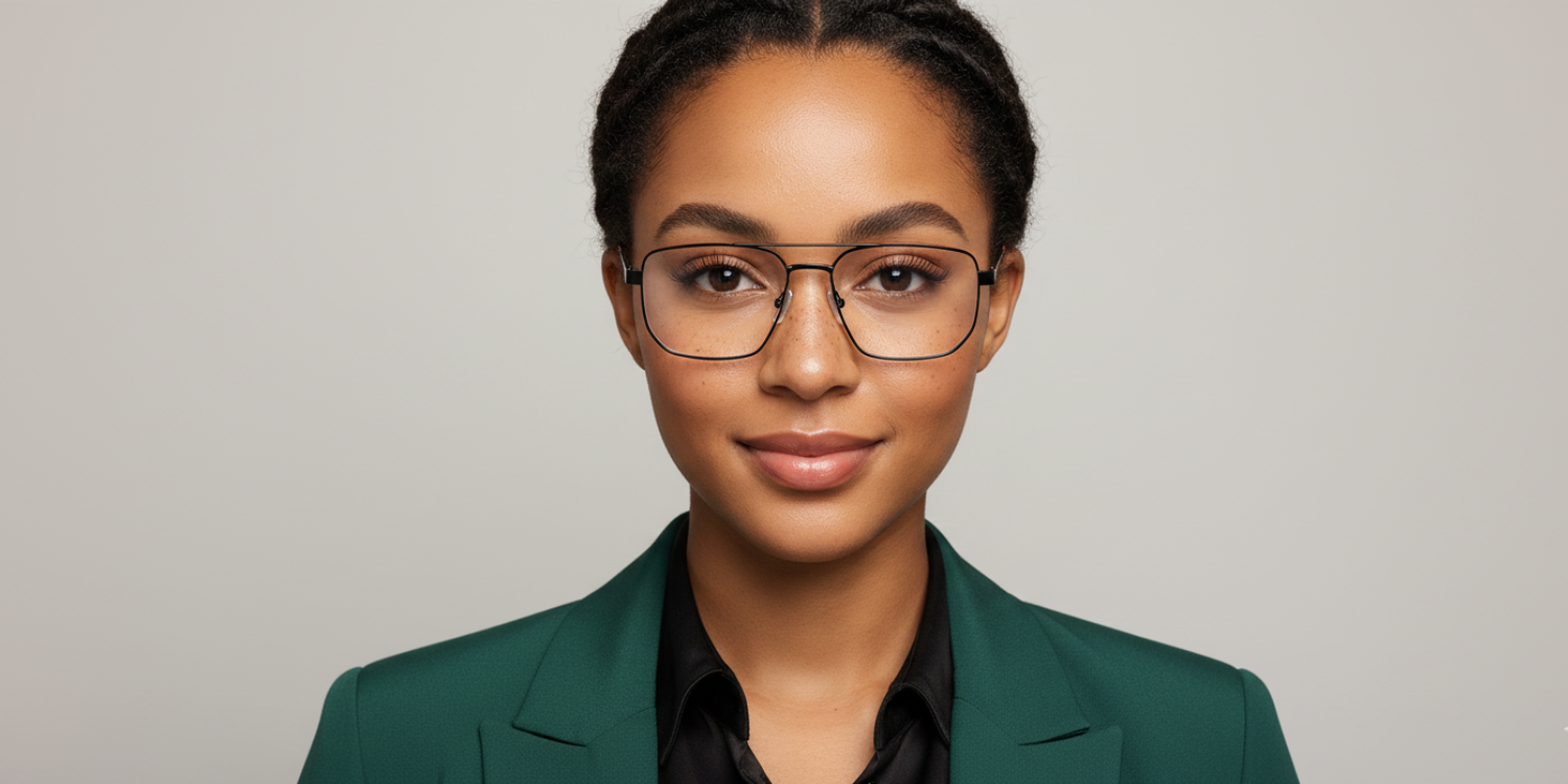 Full Rim Double Bridge Rectangle Classic Eyeglasses M8102