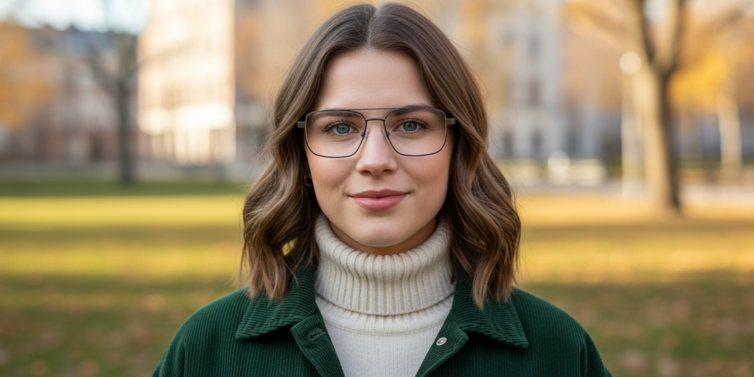 Full Rim Double Bridge Rectangle Classic Eyeglasses M8102