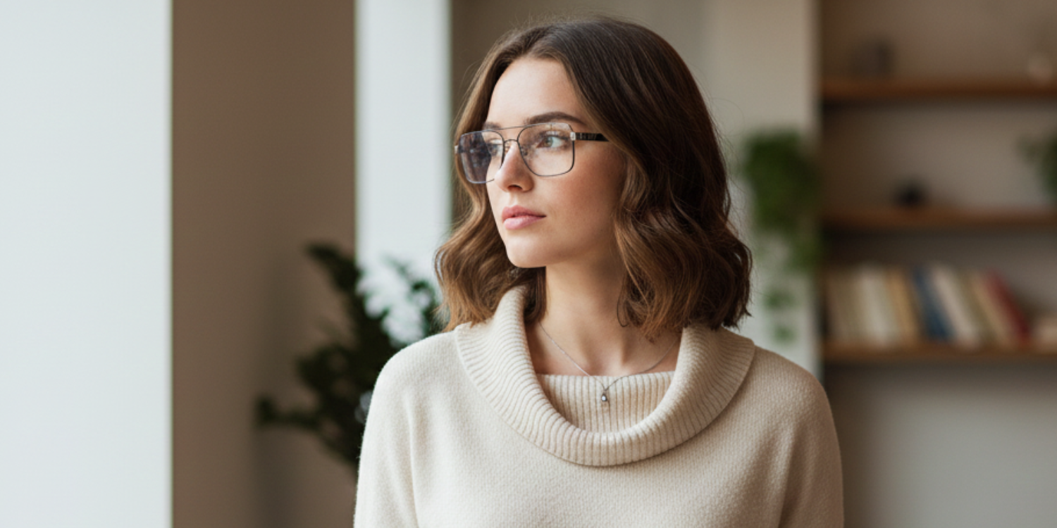 Full Rim Double Bridge Rectangle Classic Eyeglasses M8102