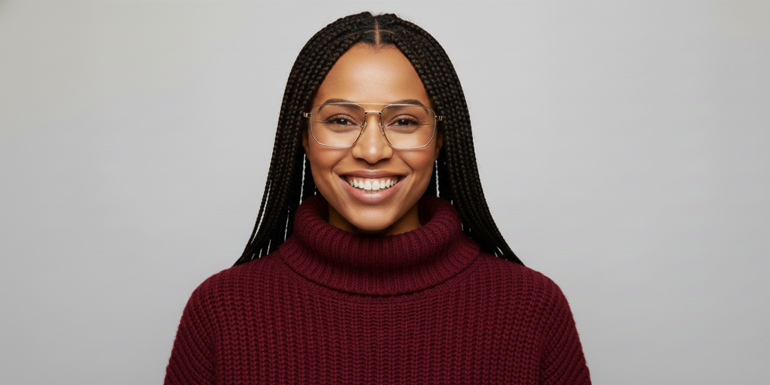 Full Rim Double Bridge Rectangle Classic Eyeglasses M8102